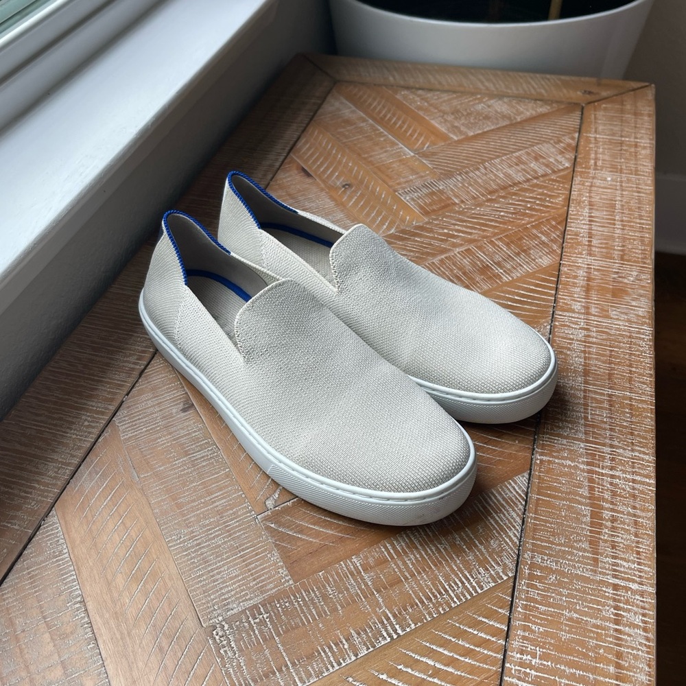 Rothy's Beige Slip-On Sneakers - Picture 3 of 6